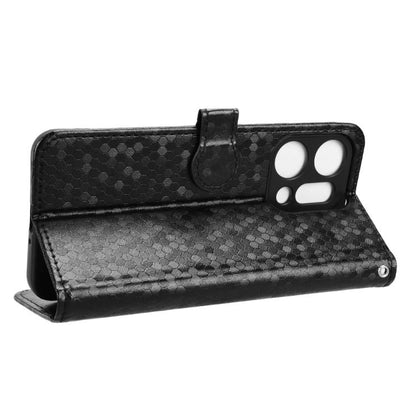 Honeycomb Dot Texture Leather Phone Case, For OPPO Reno14 Pro Global, For OPPO Reno14 Global, For OPPO Find X8s+ 5G, For OPPO Find X8s 5G