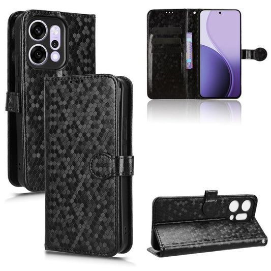 Honeycomb Dot Texture Leather Phone Case, For OPPO Reno14 Pro Global, For OPPO Reno14 Global, For OPPO Find X8s+ 5G, For OPPO Find X8s 5G