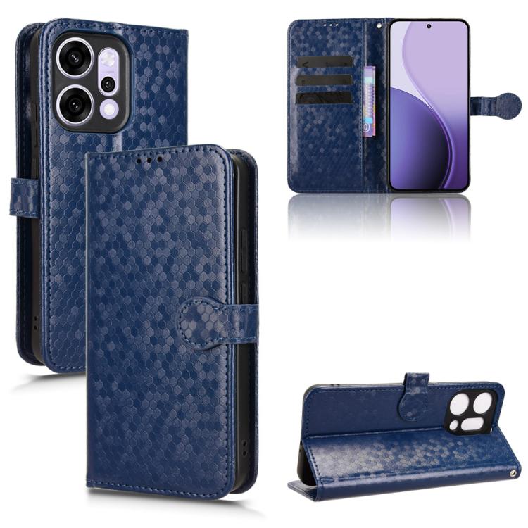 Honeycomb Dot Texture Leather Phone Case, For OPPO Reno14 Pro Global, For OPPO Reno14 Global, For OPPO Find X8s+ 5G, For OPPO Find X8s 5G