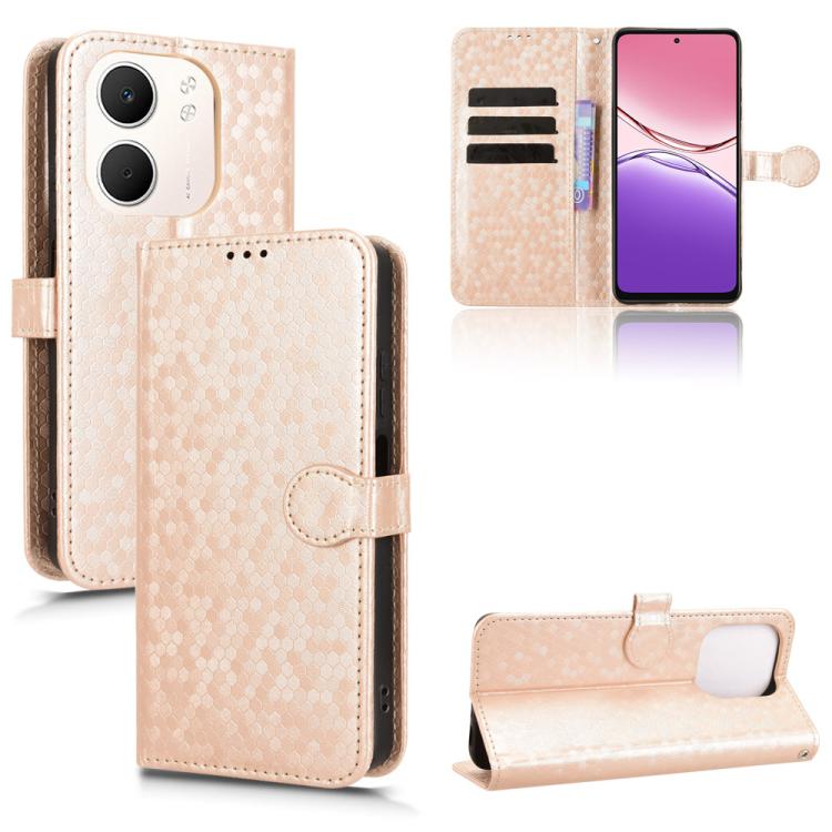 Honeycomb Dot Texture Leather Phone Case, For OPPO Find X9 Pro, For OPPO Reno14 F 5G, For OPPO A5x 5G / 4G Global, For OPPO A5 5G / 4G Global