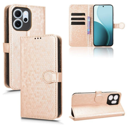 Honeycomb Dot Texture Leather Phone Case, For OPPO Reno14 F 5G, For OPPO A5x 5G / 4G Global, For OPPO A5 5G / 4G Global, For OPPO Reno14 Pro Global