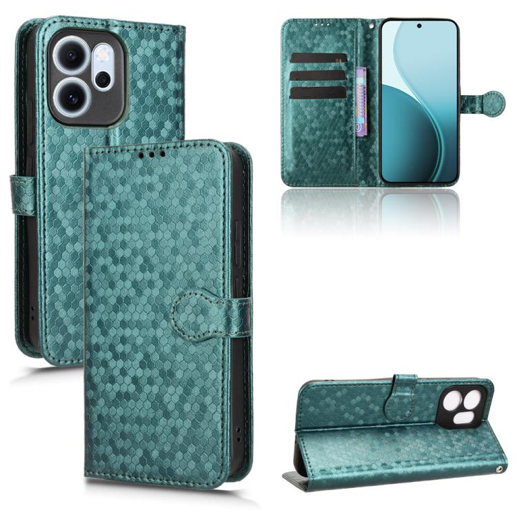 Honeycomb Dot Texture Leather Phone Case, For OPPO Find X9 Pro, For OPPO Reno14 F 5G, For OPPO A5x 5G / 4G Global, For OPPO A5 5G / 4G Global
