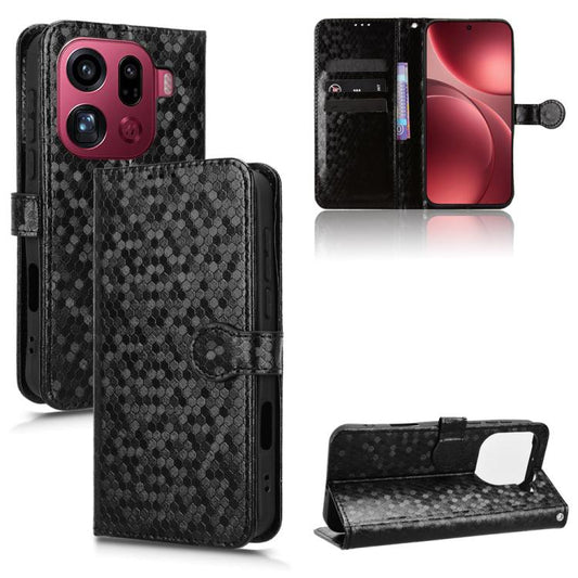 Honeycomb Dot Texture Leather Phone Case, For OPPO Find X9 Pro, For OPPO Reno14 F 5G, For OPPO A5x 5G / 4G Global, For OPPO A5 5G / 4G Global