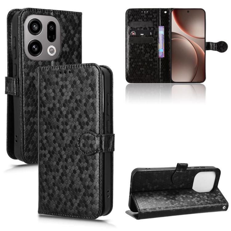 Honeycomb Dot Texture Leather Phone Case, For OPPO Find X9, For OPPO A6 Pro 4G / 5G Global / F31 5G, For OPPO F31 Pro 5G, For OPPO Find X9 Pro