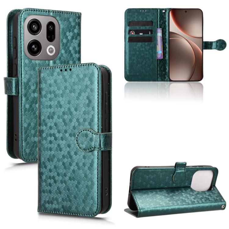 Honeycomb Dot Texture Leather Phone Case, For OPPO Reno15 5G Global, For OPPO Find X9, For OPPO A6 Pro 4G / 5G Global / F31 5G, For OPPO F31 Pro 5G