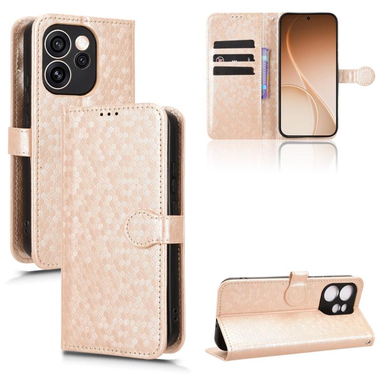 Honeycomb Dot Texture Leather Phone Case, For OPPO Reno15 F 5G, For OPPO Reno15 Pro Max 5G Global, For OPPO A6x 4G / 5G Global, For OPPO Reno15 Pro 5G Global