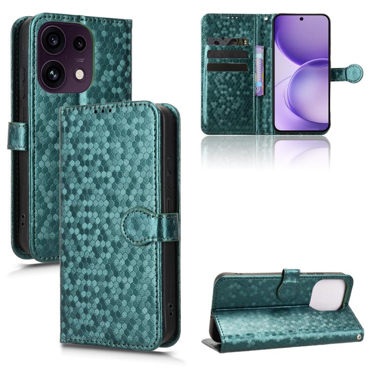 Honeycomb Dot Texture Leather Phone Case, For OPPO F35 Pro 5G / A7 Pro Max, For OPPO Reno16 F 5G / Reno16 FS 5G, For OPPO Reno15 A 5G, For OPPO Reno16 Pro 5G / Reno16 5G Global
