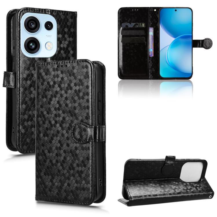 Honeycomb Dot Texture Leather Phone Case, For OPPO F35 Pro 5G / A7 Pro Max, For OPPO Reno16 F 5G / Reno16 FS 5G, For OPPO Reno15 A 5G, For OPPO Reno16 Pro 5G / Reno16 5G Global