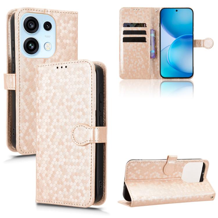 Honeycomb Dot Texture Leather Phone Case, For OPPO F35 Pro 5G / A7 Pro Max, For OPPO Reno16 F 5G / Reno16 FS 5G, For OPPO Reno15 A 5G, For OPPO Reno16 Pro 5G / Reno16 5G Global