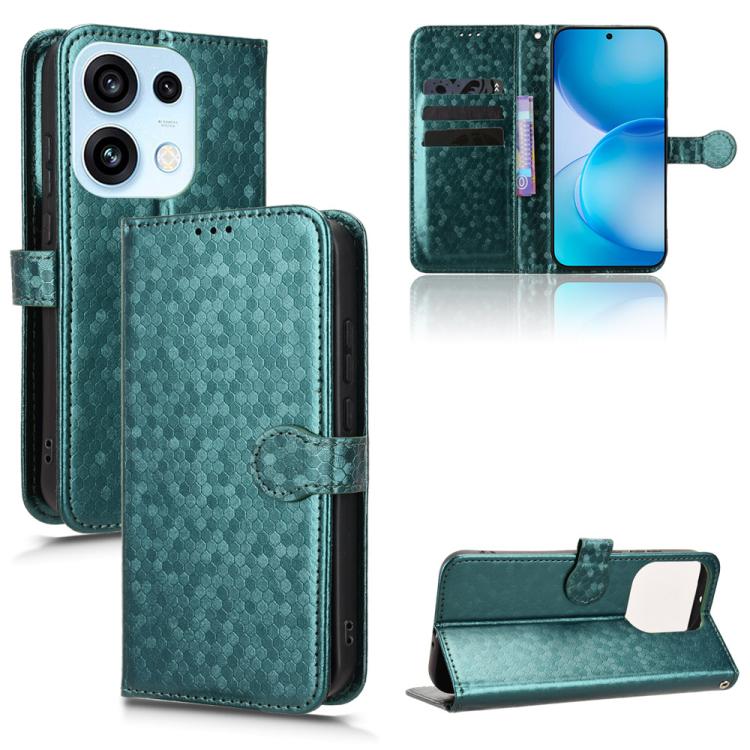 Honeycomb Dot Texture Leather Phone Case, For OPPO F35 Pro 5G / A7 Pro Max, For OPPO Reno16 F 5G / Reno16 FS 5G, For OPPO Reno15 A 5G, For OPPO Reno16 Pro 5G / Reno16 5G Global