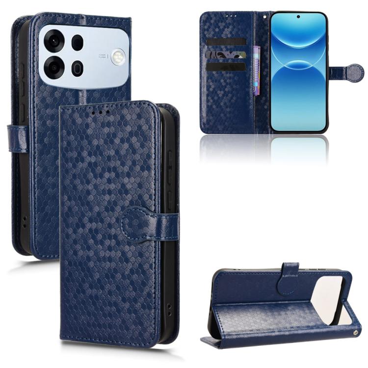 Honeycomb Dot Texture Leather Phone Case, For OPPO F35 Pro 5G / A7 Pro Max, For OPPO Reno16 F 5G / Reno16 FS 5G, For OPPO Reno15 A 5G, For OPPO Reno16 Pro 5G / Reno16 5G Global