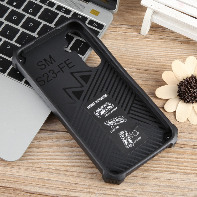 Armor Shockproof TPU + PC Magnetic Phone Case with Holder