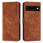 Skin Feel Stripe Pattern Leather Phone Case with Lanyard, For Google Pixel 10 / 10 Pro, For Google Pixel 9a, For Google Pixel 8a