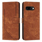 Skin Feel Stripe Pattern Leather Phone Case with Lanyard, For Google Pixel 10 Pro XL, For Google Pixel 10 / 10 Pro, For Google Pixel 9a, For Google Pixel 8a