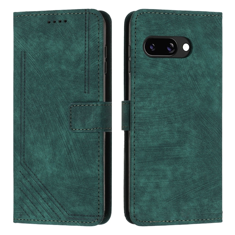 Skin Feel Stripe Pattern Leather Phone Case with Lanyard, For Google Pixel 10 / 10 Pro, For Google Pixel 9a, For Google Pixel 8a