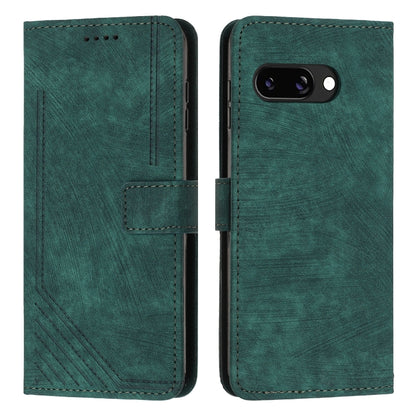 Skin Feel Stripe Pattern Leather Phone Case with Lanyard, For Google Pixel 10 / 10 Pro, For Google Pixel 9a, For Google Pixel 8a