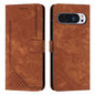 Skin Feel Stripe Pattern Leather Phone Case with Lanyard, For Google Pixel 10 Pro XL, For Google Pixel 10 / 10 Pro, For Google Pixel 9a, For Google Pixel 8a