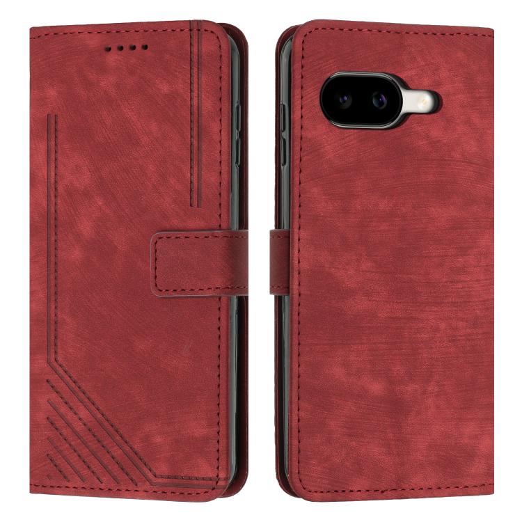 Skin Feel Stripe Pattern Leather Phone Case with Lanyard, For Google Pixel 11 Pro XL, For Google Pixel 11 / 11 Pro, For Google Pixel 10a, For Google Pixel 10 Pro XL