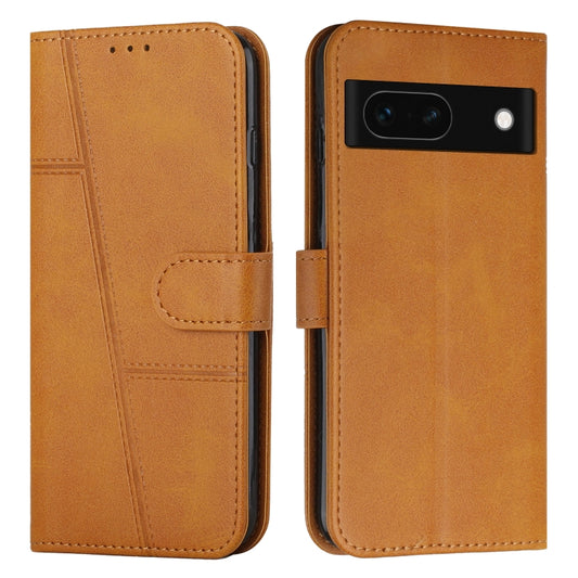 Stitching Calf Texture Buckle Leather Phone Case