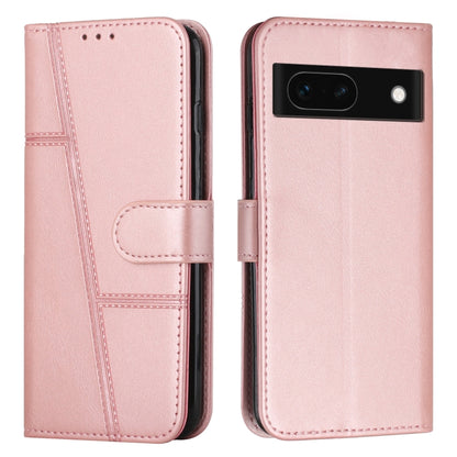 Stitching Calf Texture Buckle Leather Phone Case