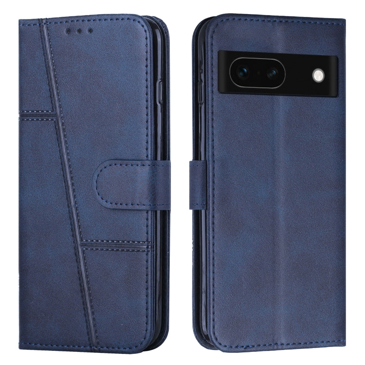 Stitching Calf Texture Buckle Leather Phone Case