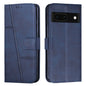 Stitching Calf Texture Buckle Leather Phone Case