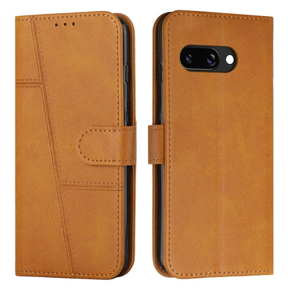 Stitching Calf Texture Buckle Leather Phone Case