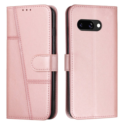 Stitching Calf Texture Buckle Leather Phone Case