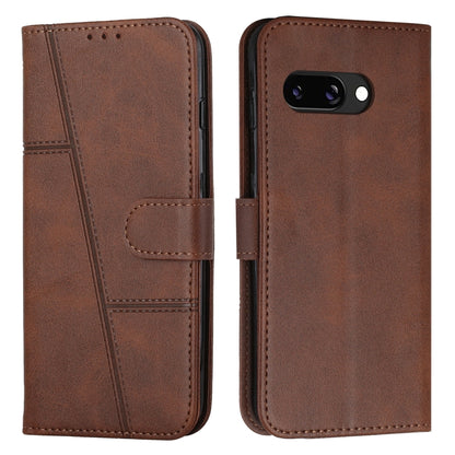 Stitching Calf Texture Buckle Leather Phone Case