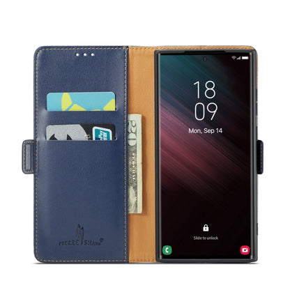 Fierre Shann PU Genuine Leather Texture Phone Case