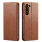 Fierre Shann PU Genuine Leather Texture Phone Case, For Samsung Galaxy A15 5G, For Samsung Galaxy A55 5G, For Samsung Galaxy A35 5G, For Samsung Galaxy S24 Ultra 5G, For Samsung Galaxy S24+ 5G, For Samsung Galaxy S24 5G