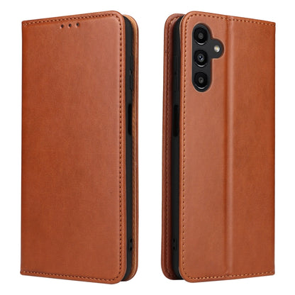 Fierre Shann PU Genuine Leather Texture Phone Case