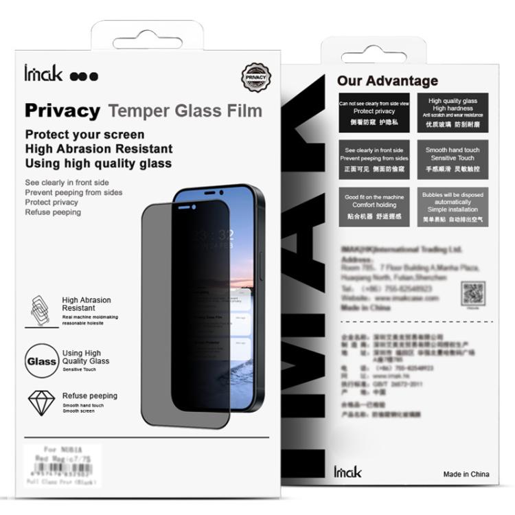 imak HD Full Screen Anti-spy Tempered Glass Protective Film, For iPhone 16e / 17e, For iPhone 15 Pro Max, For iPhone 15 Pro, For iPhone 15 Plus, For iPhone 15