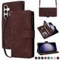 Crossbody Multi-card Slot Wallet Zipper Leather Phone Case, For Samsung Galaxy S23 FE 5G