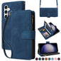 Crossbody Multi-card Slot Wallet Zipper Leather Phone Case, For Samsung Galaxy S23 FE 5G