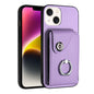Organ Card Bag Ring Holder Phone Case, For iPhone 15, For iPhone 14 Plus, For iPhone 14, For iPhone 14 Pro