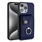 Organ Card Bag Ring Holder Phone Case, For iPhone 15, For iPhone 14 Plus, For iPhone 14, For iPhone 14 Pro