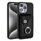 Organ Card Bag Ring Holder Phone Case, For iPhone 14 Pro Max, For iPhone SE 2022 / 2020 / 8 / 7, For iPhone 13 Pro Max, For iPhone 13 Pro