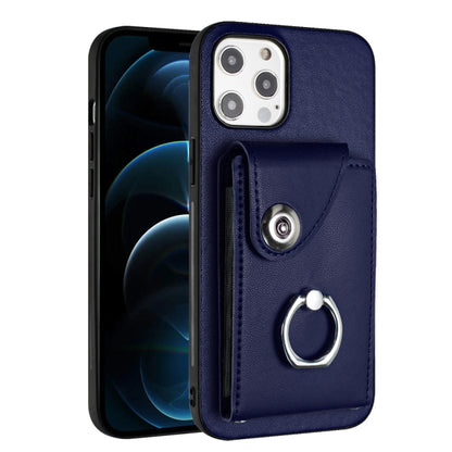 Organ Card Bag Ring Holder Phone Case, For iPhone 13, For iPhone 13 mini, For iPhone 12, For iPhone 12 Pro Max