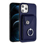Organ Card Bag Ring Holder Phone Case, For iPhone 13, For iPhone 13 mini, For iPhone 12, For iPhone 12 Pro Max