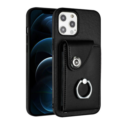 Organ Card Bag Ring Holder Phone Case, For iPhone 13, For iPhone 13 mini, For iPhone 12, For iPhone 12 Pro Max