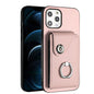 Organ Card Bag Ring Holder Phone Case, For iPhone 13, For iPhone 13 mini, For iPhone 12, For iPhone 12 Pro Max