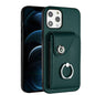 Organ Card Bag Ring Holder Phone Case, For iPhone 13, For iPhone 13 mini, For iPhone 12, For iPhone 12 Pro Max
