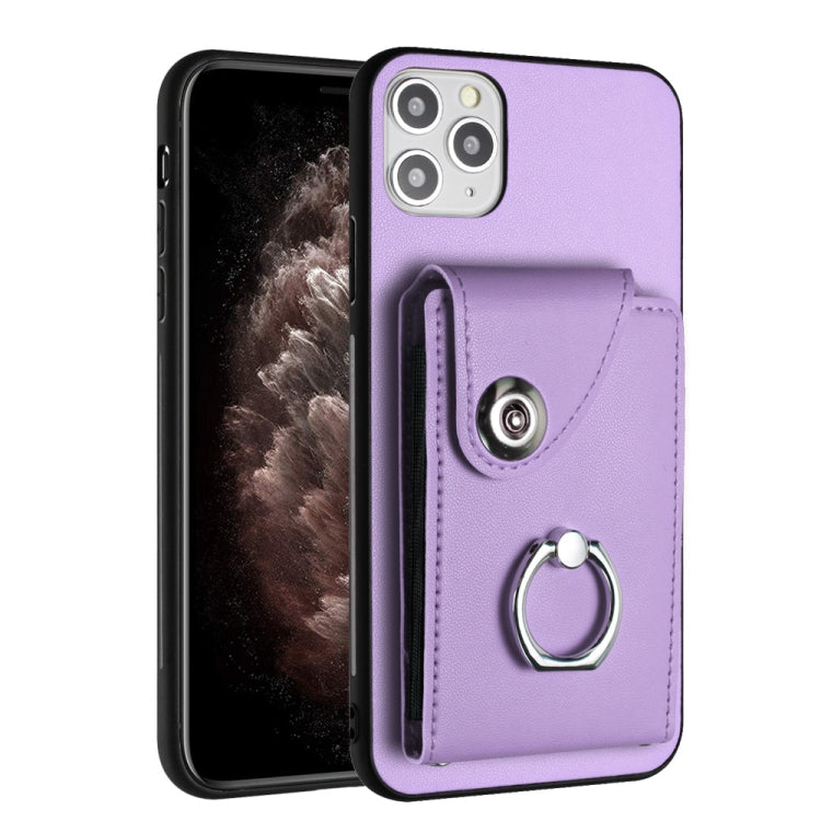 Organ Card Bag Ring Holder Phone Case, For iPhone 12 Pro, For iPhone 12 mini, For iPhone 11 Pro Max, For iPhone 11