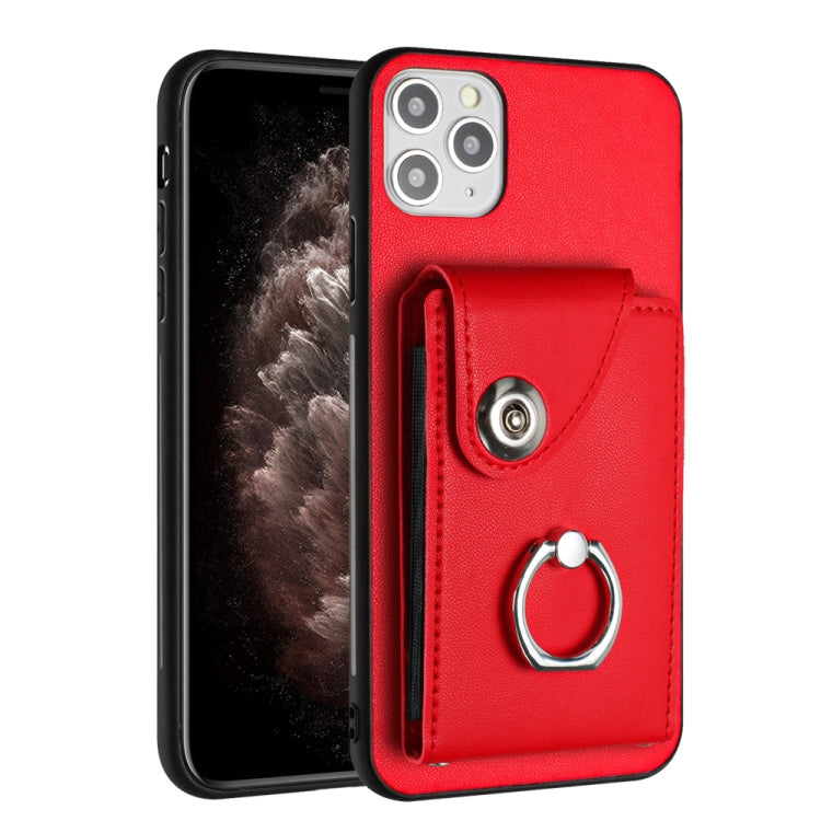 Organ Card Bag Ring Holder Phone Case, For iPhone 12 Pro, For iPhone 12 mini, For iPhone 11 Pro Max, For iPhone 11