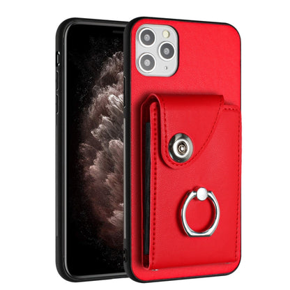 Organ Card Bag Ring Holder Phone Case, For iPhone 12 Pro, For iPhone 12 mini, For iPhone 11 Pro Max, For iPhone 11