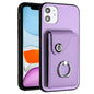 Organ Card Bag Ring Holder Phone Case, For iPhone 12 Pro, For iPhone 12 mini, For iPhone 11 Pro Max, For iPhone 11