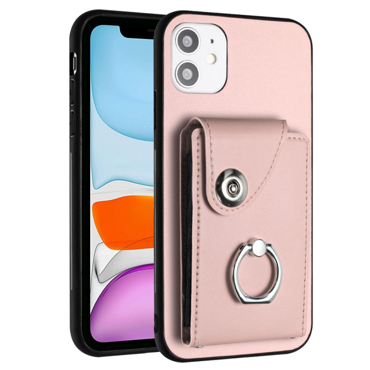 Organ Card Bag Ring Holder Phone Case, For iPhone 12 Pro, For iPhone 12 mini, For iPhone 11 Pro Max, For iPhone 11