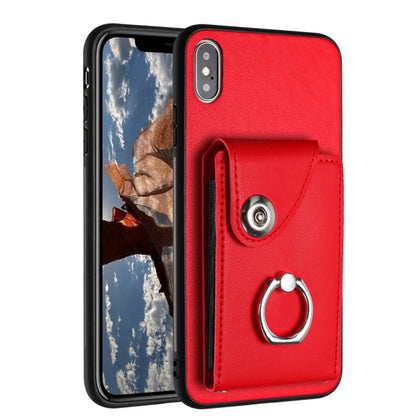 Organ Card Bag Ring Holder Phone Case, For iPhone 11 Pro, For iPhone X / XS, For iPhone XR, For iPhone XS Max