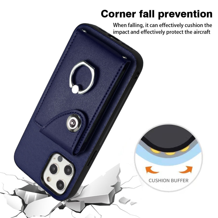 Organ Card Bag Ring Holder Phone Case, For iPhone 12 Pro, For iPhone 12 mini, For iPhone 11 Pro Max, For iPhone 11
